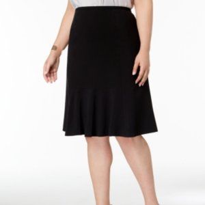 Nine West Plus Size Flared-Hem Skirt